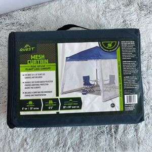 Quest Mesh Curtain for 10'x10' Canopy in White New